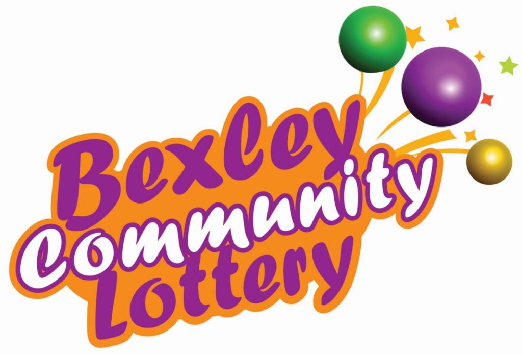 Logo of the Bexley Community Lottery featuring colorful bubbles and the text 'Bexley Community Lottery' in bold letters.